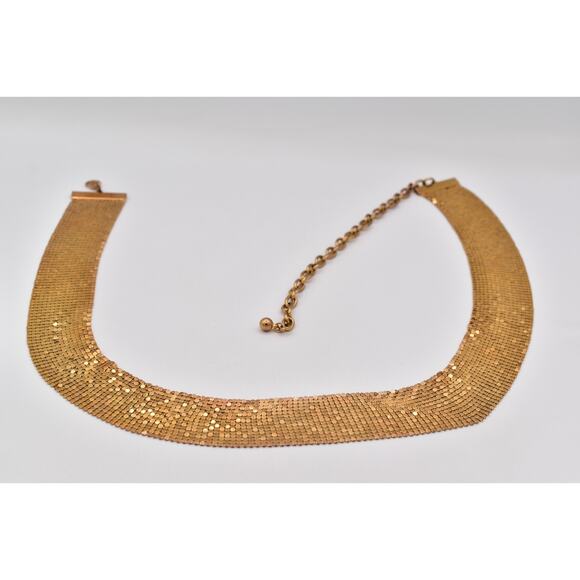 Unbranded Accessories - Vintage Chainmail Mesh Belt Gold Tone Chain Chunky Metallic Thick 31"-41" 1980s